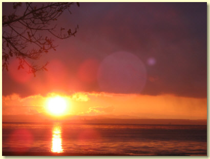 G�stehaus Sonneneck Sonnenuntergang 3