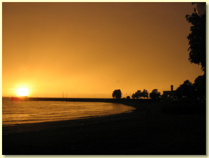 Langenargen Sonnenuntergang Hafen
